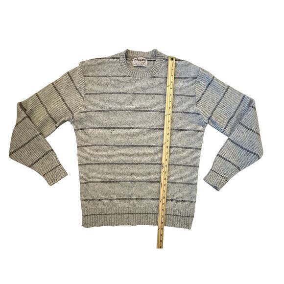 VTG Amana Woolen Mill Gray Wool Sweater Made in USA Men’s M/Women’s L Cabincore - Picture 4 of 6